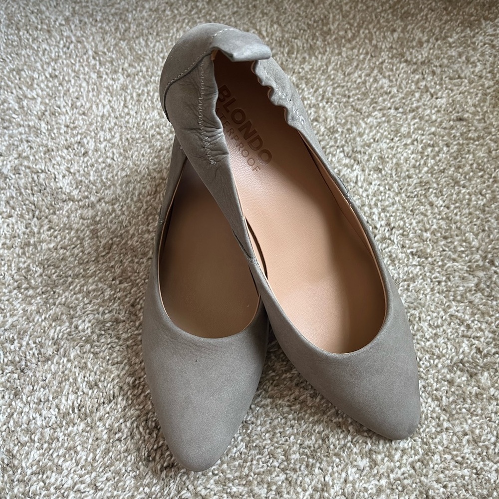 Blondo Sand-Colored Etta Wedge Shoes